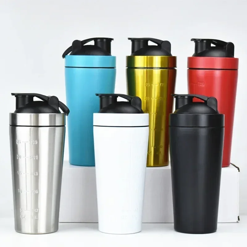 Fitness Nutrition Protein - Paslanmaz Çelik Protein Shaker Bardak Taşınabilir