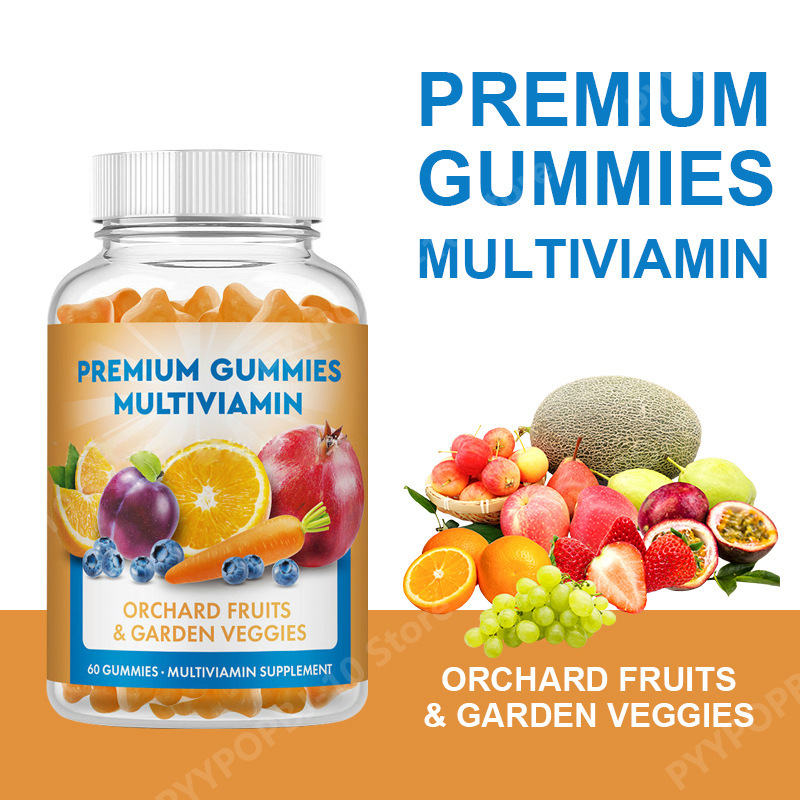 Multivitamin Gummy Adult - Günlük Multivitamin Jelibonları 60 Adet Doğal