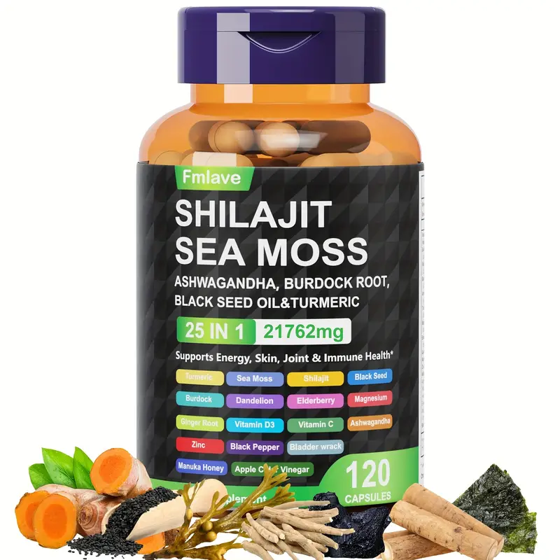 Black Seed Oil Capsule - Fmlave 25'i 1 Arada Deniz Yosunu