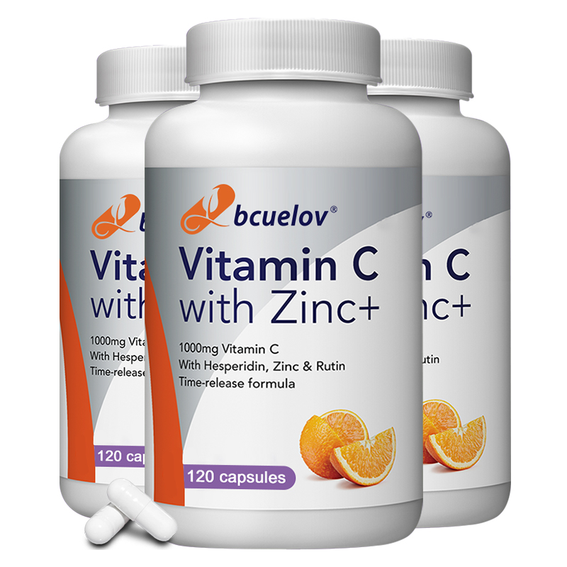 Zinc Supplement 50Mg - Organik C Vitamini + Çinko Kapsülleri,