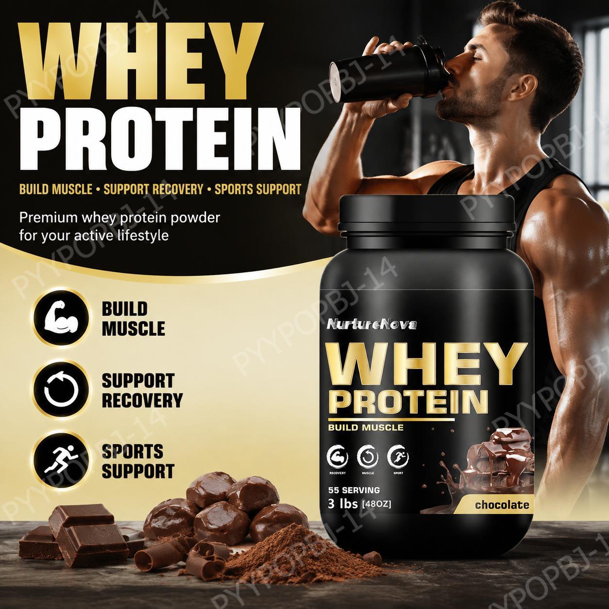 Fitness Nutrition Protein - NurtureNova Çikolatalı Whey Protein Tozu 30g