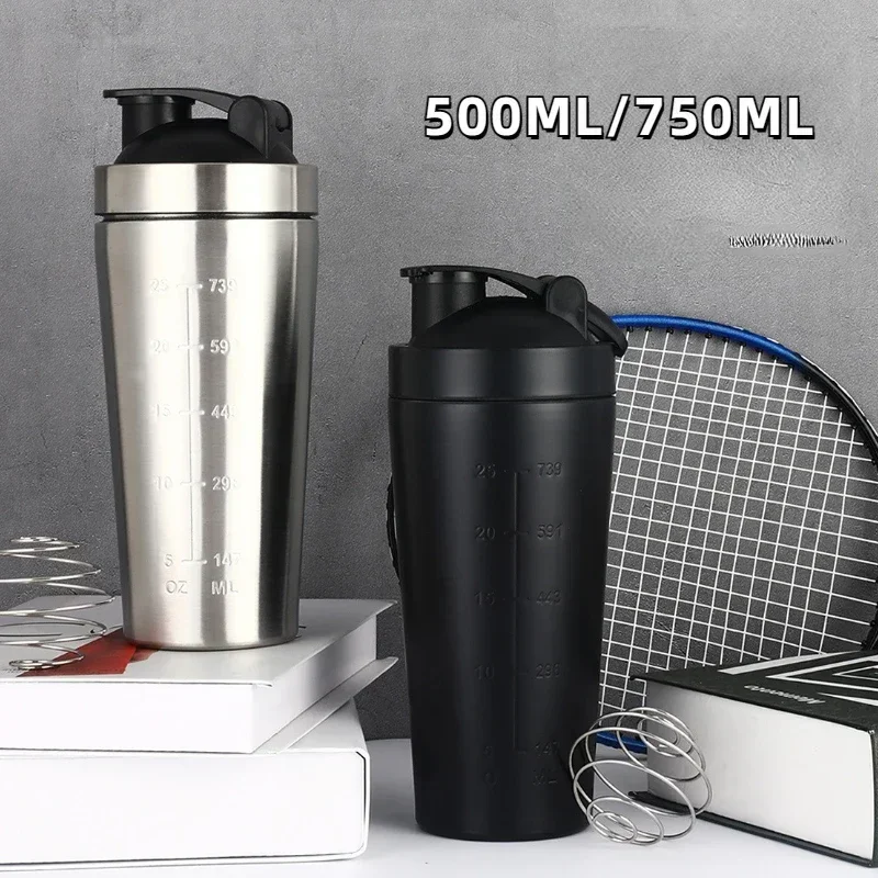 Fitness Nutrition Protein - Paslanmaz Çelik Protein Shaker Bardak Taşınabilir