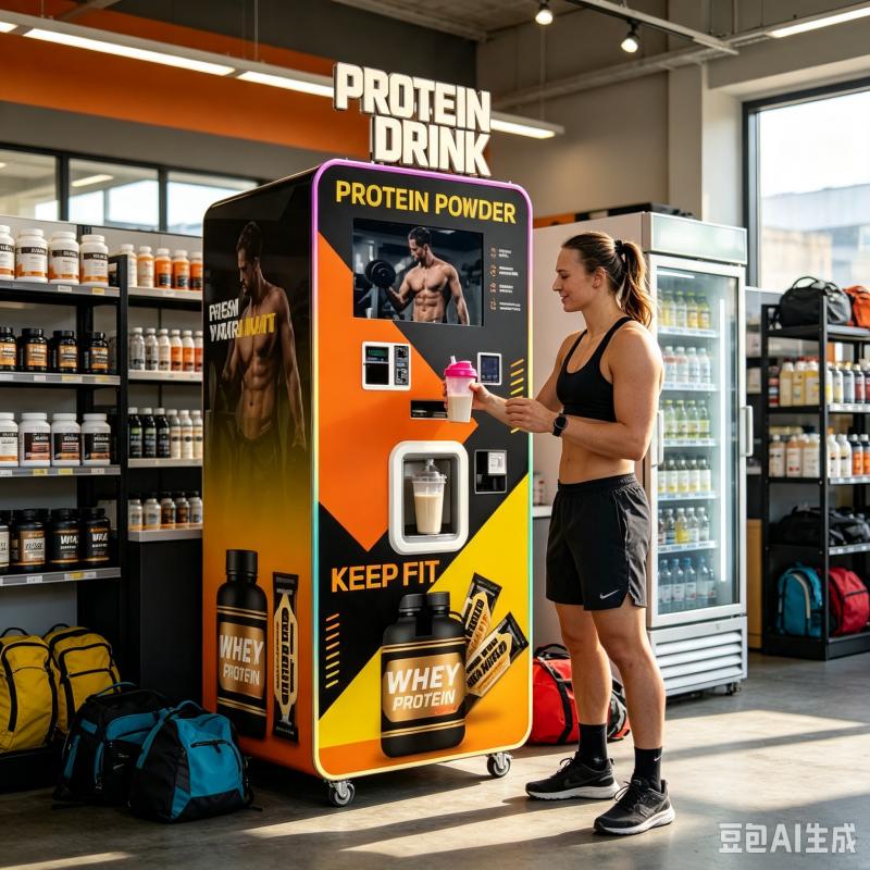 Fitness Nutrition Protein - Otomatik Protein Shake Otomatı Özelleştirilmiş Dijital
