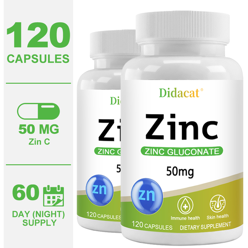 Zinc Supplement 50Mg - Çinko 50 Mg - Çinko Glukonatlı,