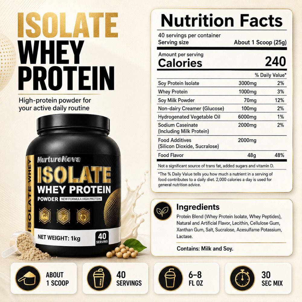 NurtureNova İzole Whey Protein - Fitness Nutrition Protein incelemesi ve fiyatı