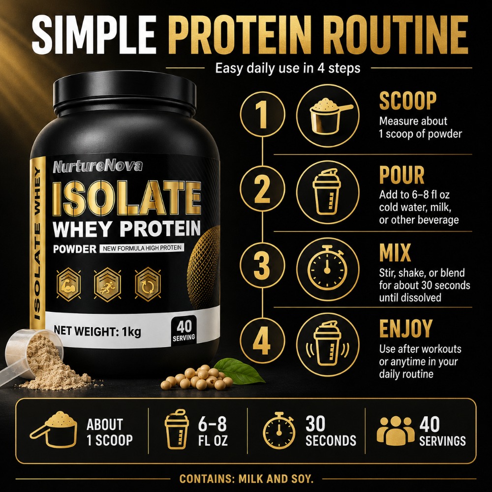 NurtureNova İzole Whey Protein - Fitness Nutrition Protein incelemesi ve fiyatı