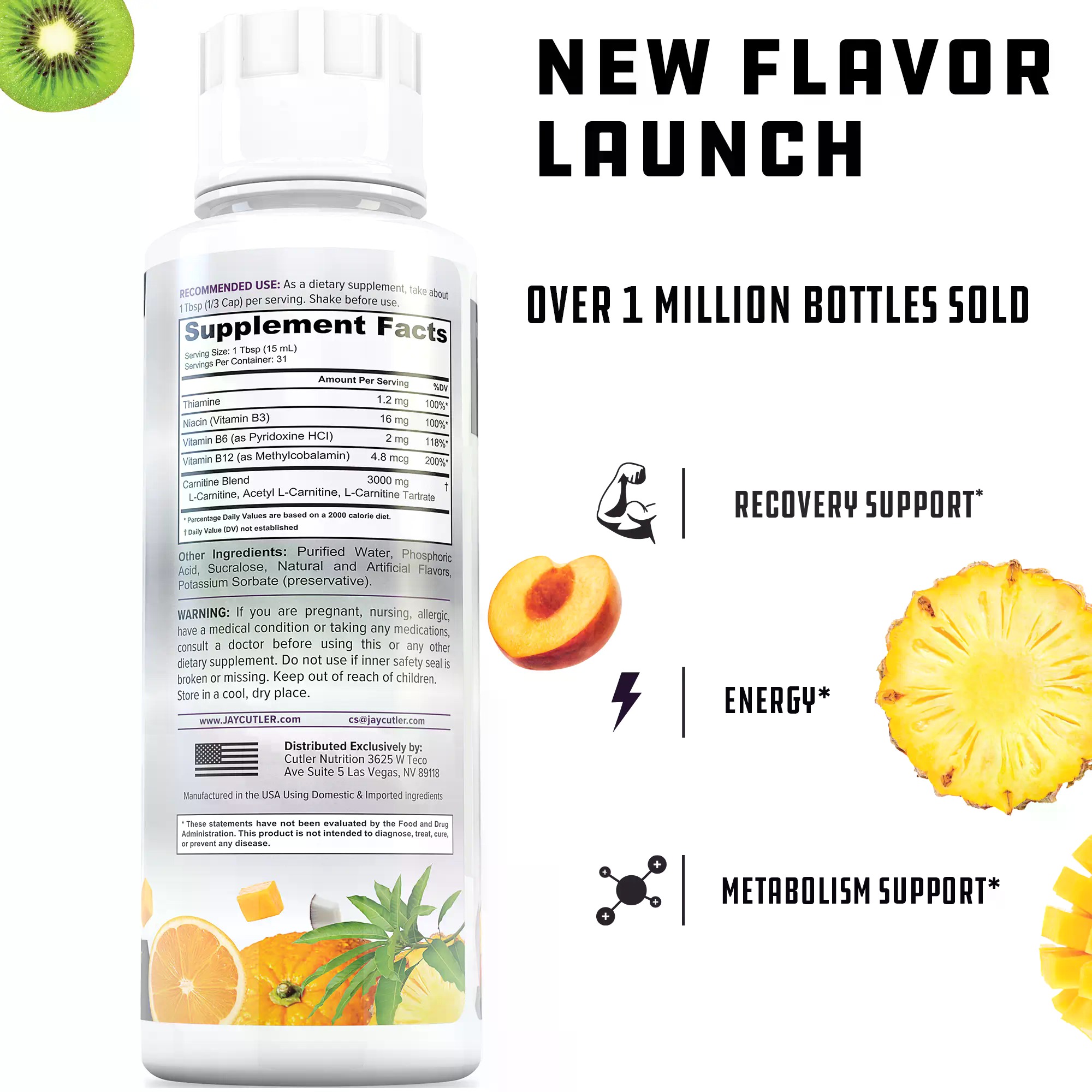Cutler Nutrition Sıvı Karnitin - Fitness Nutrition Energy incelemesi ve fiyatı