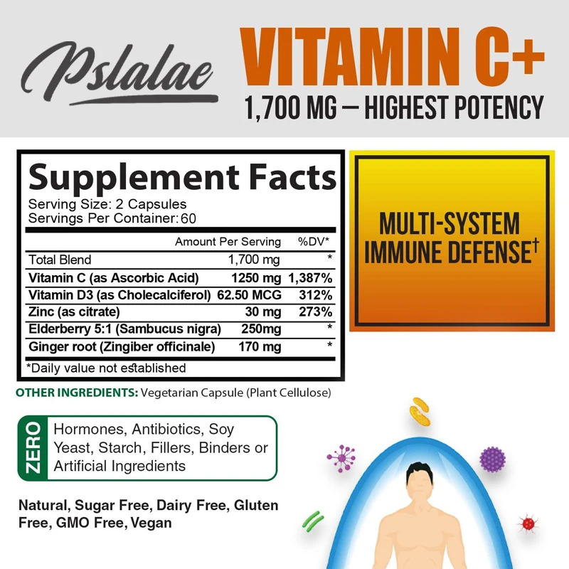 C Vitamini Kapsülleri 1700 Mg  - Zinc Supplement 50Mg incelemesi ve fiyatı