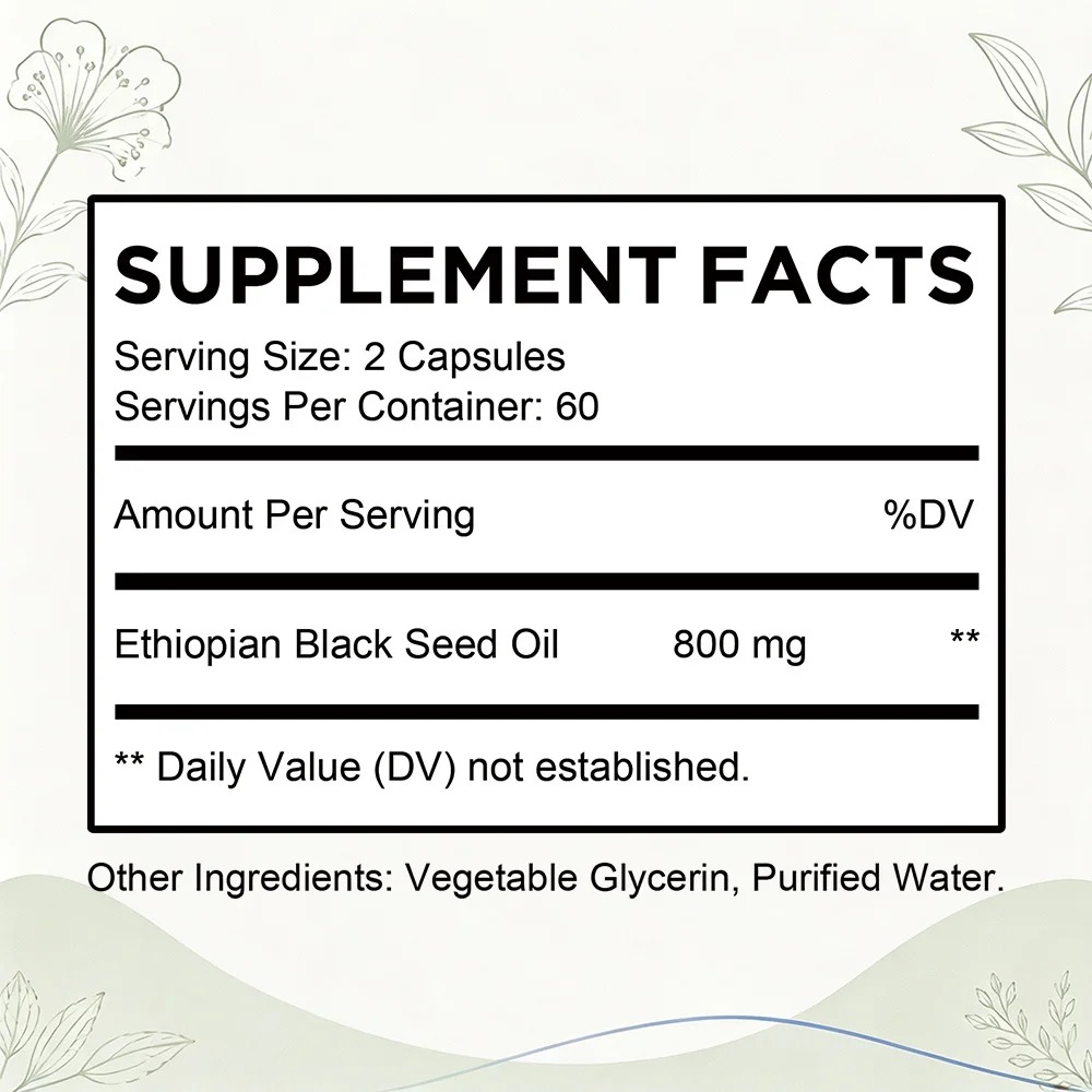 Etiyopya Çörek Otu Yağı Yumuşa - Black Seed Oil Capsule incelemesi ve fiyatı
