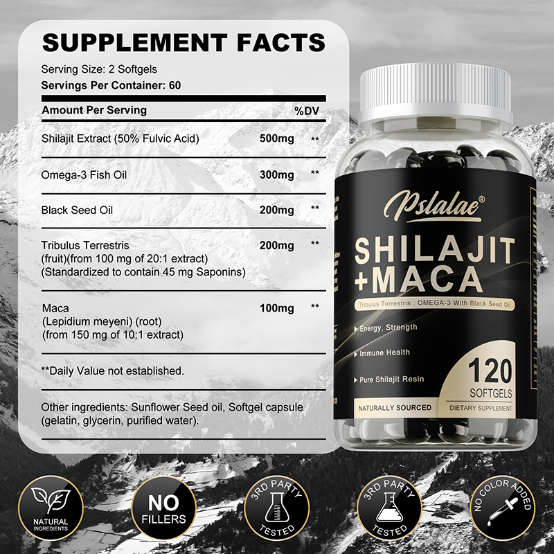 Shilajit + Maca - Enerjiyi ve  - Black Seed Oil Capsule incelemesi ve fiyatı