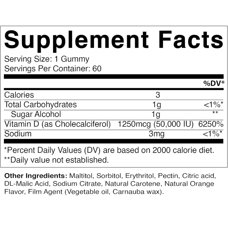 Vitamin Şekersiz D3 Vitamini 5 - Multivitamin Gummy Adult incelemesi ve fiyatı