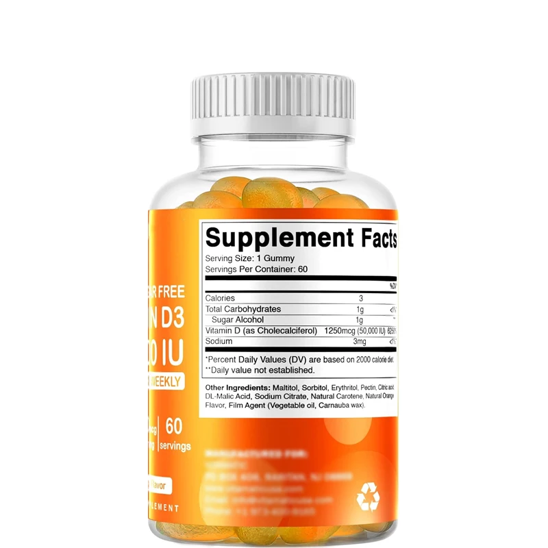 Vitamin Şekersiz D3 Vitamini 5 - Multivitamin Gummy Adult incelemesi ve fiyatı