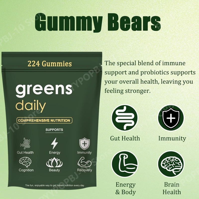 Greens Gummies Organik Chlorel - Multivitamin Gummy Adult incelemesi ve fiyatı