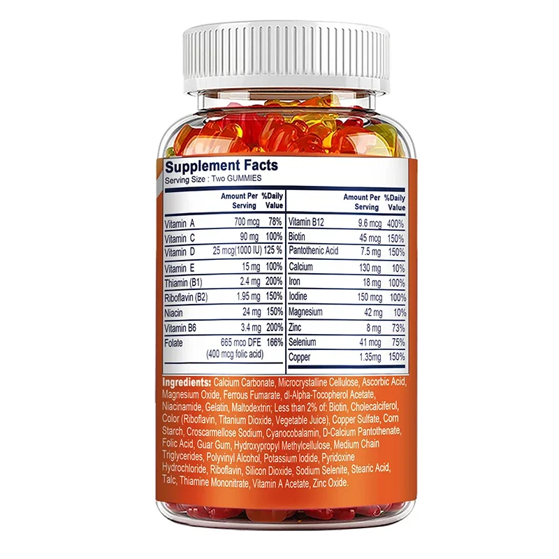 Kadınlar İçin Multivitamin Jel - Multivitamin Gummy Adult incelemesi ve fiyatı