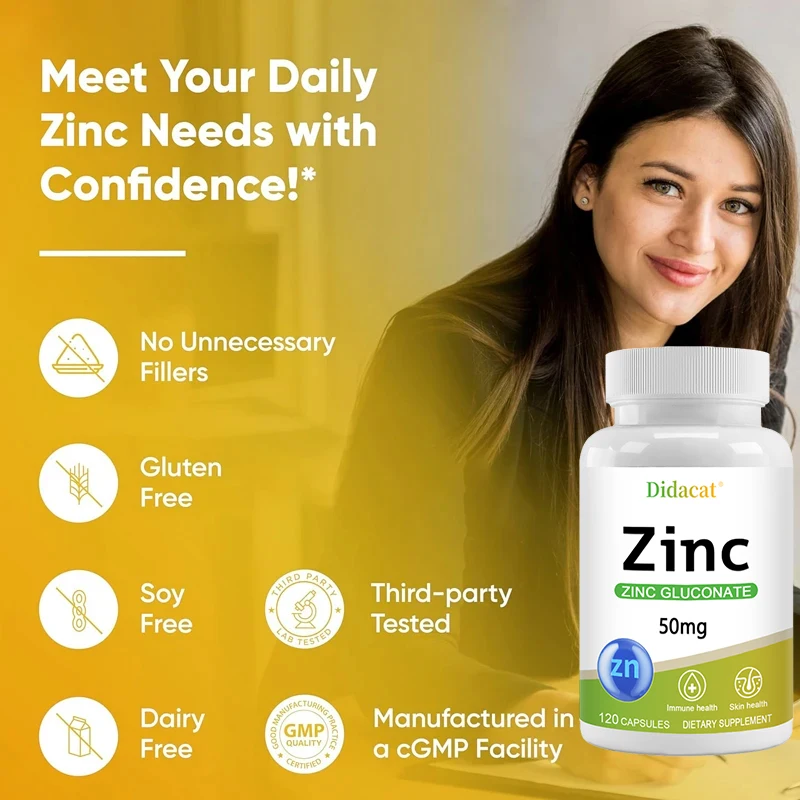 Çinko 50 Mg - Çinko Glukonatlı - Zinc Supplement 50Mg incelemesi ve fiyatı
